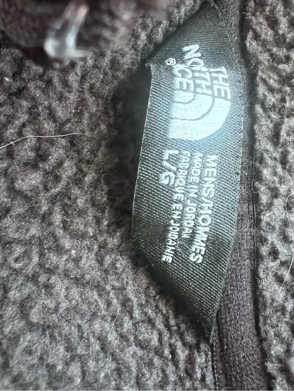 The North Face Dark grey  Fleece Pullover with Chest Zip Pocket Large